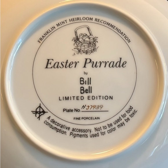 Holiday Cats Plate Collection by Franklin Mint, Limited Edition - Picture 4 of 11